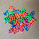 Colorful and Odorless Magnetic Letters in 4cm Uppercase Russian Alphabet for Infant Early Education