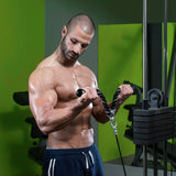 Gym Handles Ankle Straps Tricep Rope Carabiners Set Home Gym Cable Machine Attachments Accessories Exercise Equipment