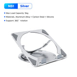 ORICO Laptop Stand for Desk Adjustable Laptop Riser 360° Rotating Ergonomic Notebook Holder Game RGB for All Laptops up 17 Inch