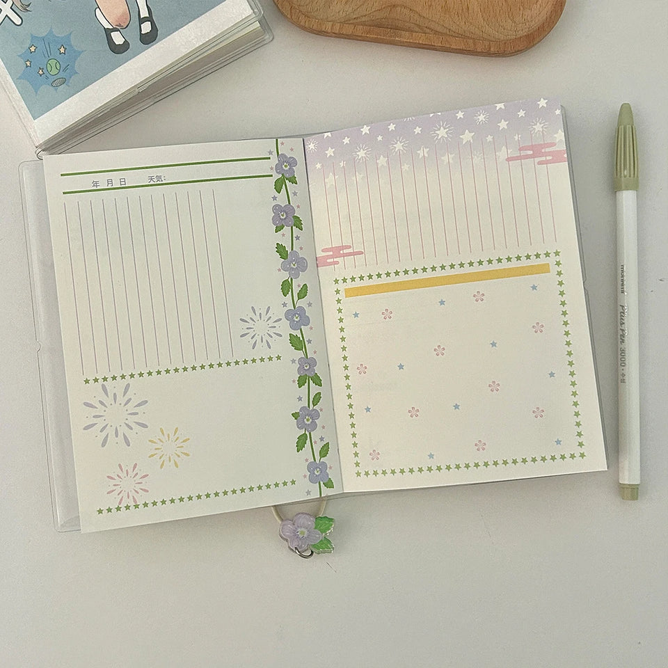 Cute A6 Notebook Kawaii Notepad Planner Notebook Journal Book Portable Ins Style Message Diary Original Design