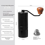 Coffee Grinder Manual 7 /5 Core Bean Coffee Grinder Espresso Portable External Adjustable Household Turkish Coffee Grinder
