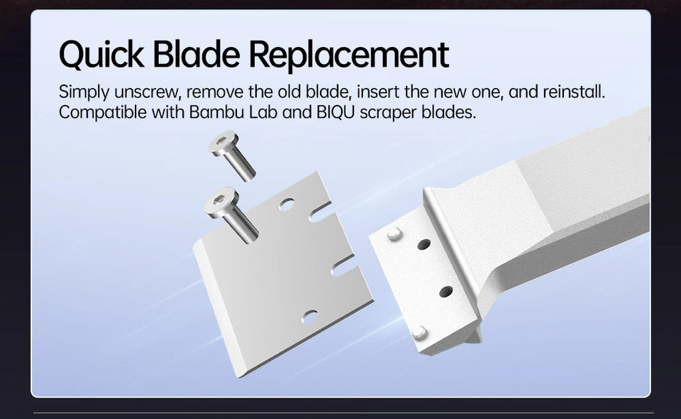 BIGTREETECH Panda Edge Scraper Metal Replacement SK5 Blade Professional 3D Printer Accessories Tool for Bambu Lab Creality Voron