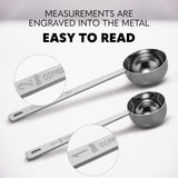 1PC Stainless Steel Coffee Bean Scoop 15/30ML Measuring Scoop Weighing Powdered Milk Coffee Powder Spoon Kitchen Accessories
