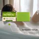 Tea Tree Oil Soap Cleaning Gentle Exfoliating Relieve Itch Moisturizing Dry Skin Smoothing Natural Bath Soap for Body and Face