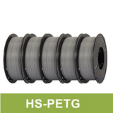 KINGROON 5KG(11LBS) PLA PETG HS-PLA HS-PETG Filament 1.75mm High Speed 3D Printer Material Matte PLA 1kg*5 Roll Mix Color New