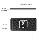 Wireless Phone Charger Wireless Car Charger Pad For Car 39 Inch Cable Automatic Sensing Non-Slip Charging Mat For Phone Vehicle