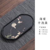 Tea Tray Dry Small Absorbent Tea Table Household 2024 New Pot Bearing Guochao Tea Ceremony Serving Tray