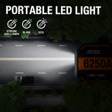 Car 6250A Portable 12V  Jump Starter Power Bank 12V Auto Battery Charger Booster Starting Device For 10.0L GAS/6.5L DIESEL