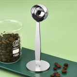 Stainless Steel Stand Tamper Spoon Tools 2 In 1 Coffee Scoop Portable Coffee Powder Measuring Scoops