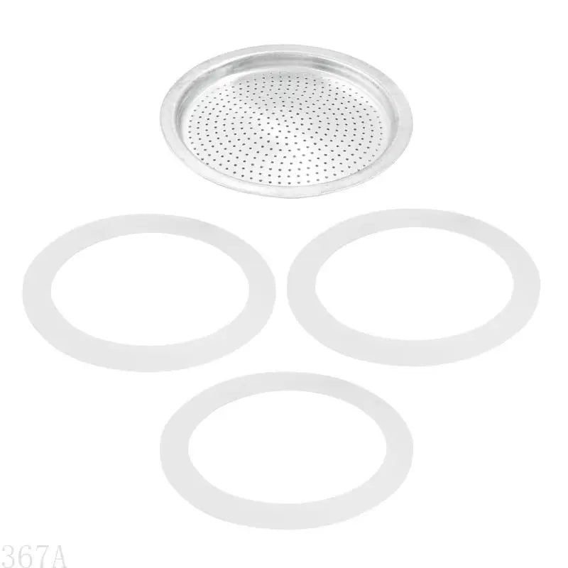 367A Efficient Coffee Maker Replacement Set With Gaskets Seals And Aluminium Filter