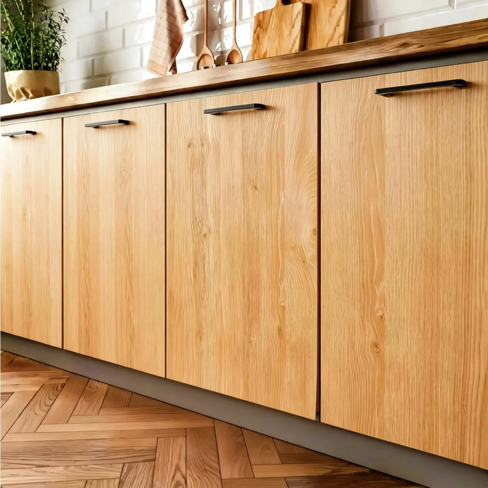 55cm Width Waterproof Vinyl Wood Grain Stickers Self Adhesive Wallpaper for Wardrobe Cupboard Table Closet Bedroom Home Decor
