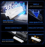 Netac DDR4 Ram Memory 8G 16G DDR4 3200MHz 3600MHz 8GX2 16GX2 Shadow Ill UDIMM DDR4 1.35V XMP2.0 with Metal HeatSink for Desktop