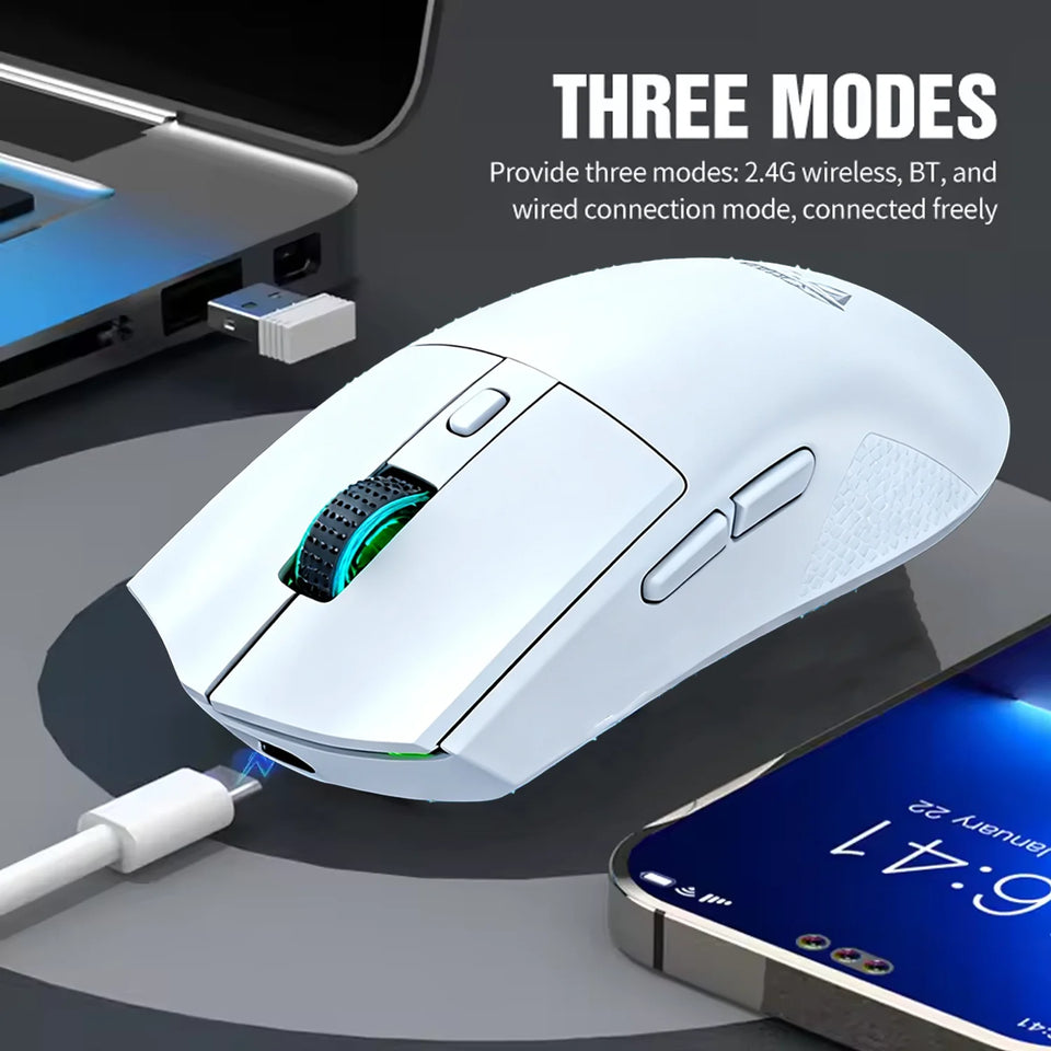 2026 NEW Gaming Mouse 3-Speed DPI Esports Wireless Ergonomic Design Gaming 2-mode Connection Magnetic Charging Dock RGB Lighting