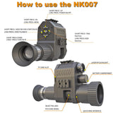 Digital Night Vision Riflescope Monocular HD 1080P 8X Zoom 850NM Infrared 200M Night Vision For Hunting Wild Adventure