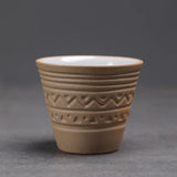 Saudi Arabian Coffee Cup Small Vintage Coarse Ceramic Concentrated Latte Cup Creative Antique Ceramic Afternoon Tea Cup