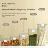 Sealed Jars For Kitchen Storage Box Grain Coffee Bean Sealed Tanks Large Capacity Moisture proof Transparent Seasoning Jar Set