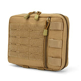 1000d Nylon Molle Admin Drop Pouch Bag, Laser Cut Utility Pouch Modular EMT EDC Organizer Cell Phone Tool Waist Pouch Bag