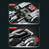 280PCS Sports Car Building Blocks City Racing Assemble Toys  Supercar Model Bricks Desktop Ornaments Children's Holiday Gifts