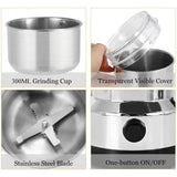 Multipurpose Electric Coffee Bean Grinder, Stainless Steel Milling Machine for Seeds, Spices, Nuts, Portable Ultrafine Grinder