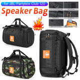 Portable Speaker Carry Tote Bag Backpack Waterproof Carrying Case Drop-Proof Adjustable Shoulder Strap for JBL Partybox Club 120