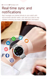 LIGE New 1.19inch AMOLED Fashion Ladies Smart Watch Bluetooth Call Sports Bracelet Women’s Health Waterproof Diamond Smartwatch