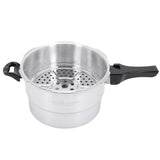 Aluminum Pressure Cooker with Steaming Plate Pressure Cooker Household Stovetop Pressure Canner for Gas and Induction Stoves