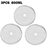 3pcs Reusable Coffee Press Filters Stainless Steel French Press Filters Mesh Filter Replacement Parts 350 800 1000ML