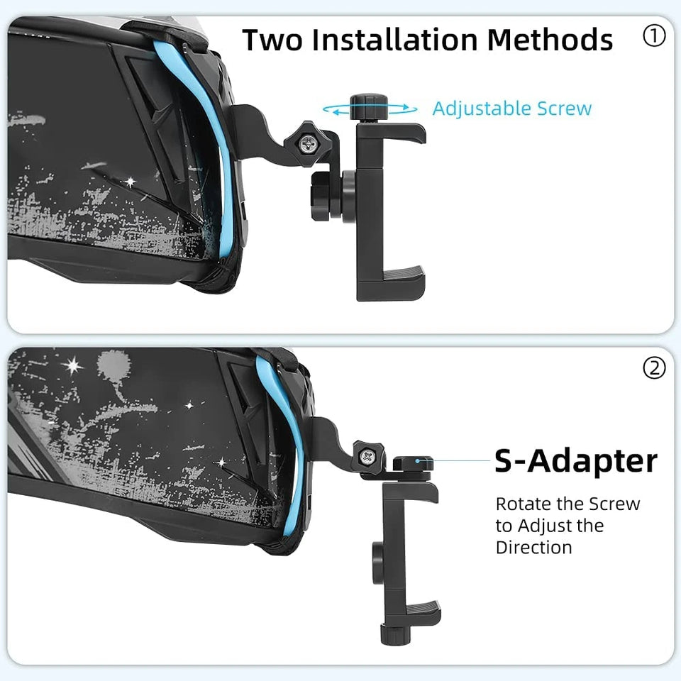 Motorcycle Helmet Phone Stand Mount Holder For GoPro Hero 12 10 9 8 7 Action Sports Camera Holder Motorcycle Camera Mobile Phone