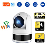 Tuya WiFi Camera 1080P HD Indoor Security Monitor Smart Life APP Real-time Surveillance Camera Supports Two-way Voice Intercom