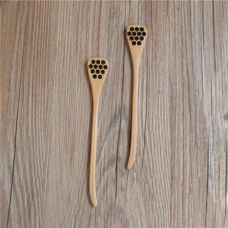 Environmentally Friendly Solid Wood Mixing Spoon Home Kitchen Utensil Spoon Creative Coffee Beverage Honey Mixing Tool Wholesale