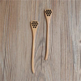Environmentally Friendly Solid Wood Mixing Spoon Home Kitchen Utensil Spoon Creative Coffee Beverage Honey Mixing Tool Wholesale