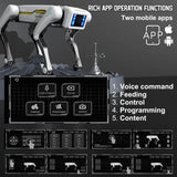 Remote Control Smart Robot Dog, 4-Legged Bionic Quadruped Robot, Programmable RC Toy for Kids, Interactive Electronic Pet, Great