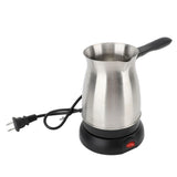 Electric Coffee Maker Electric Coffee Pot Ergonomic Handle 600ML Stainless Steel Turkish Coffee Maker Kettle for Home