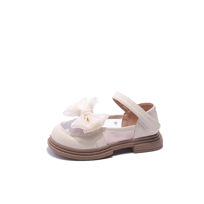 Girl Walking Shoes for Baby Girls Soft Bottom Casual Shoes Spring Autumn Bow Round Toe Princess Dress Soft Sole Non-slip Shoes