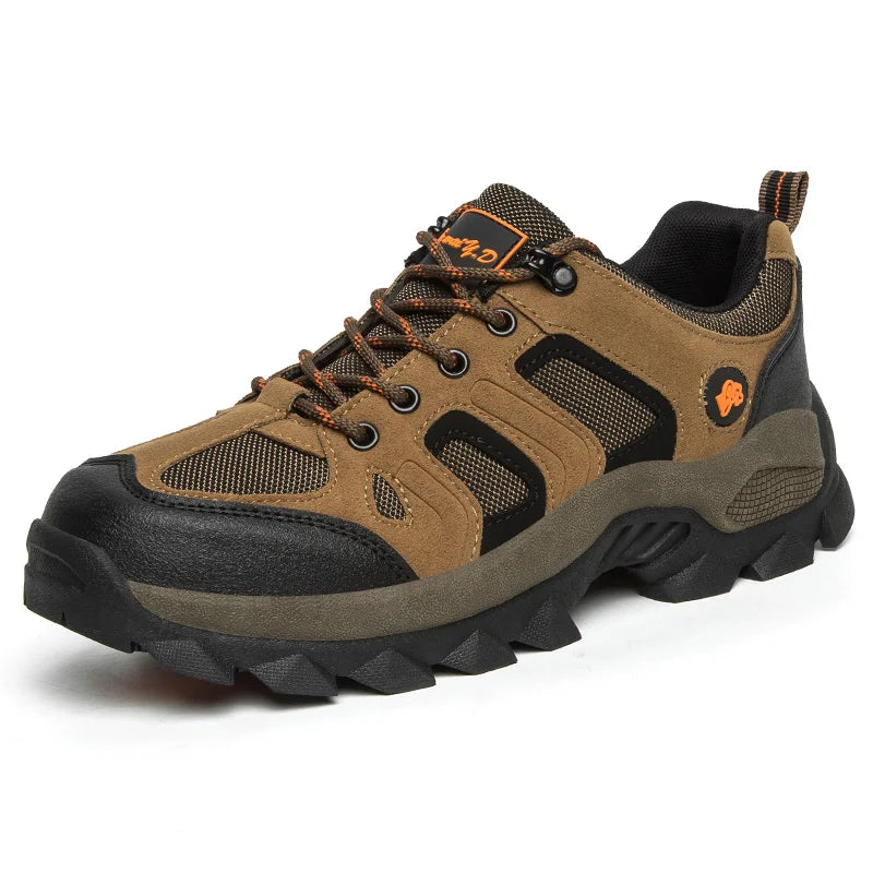 Spring Casual Shoes Men Breathable Comfortable Lace Up Walking Shoes Autumn Classic Outdoor Sneakers Thick-Soled Hiking Shoes