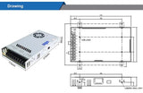 STEPPERONLINE DC Switching Power Supply 24V 36V 48V 400W 115/230V AC TO DC Power Supply Transformer