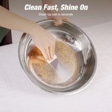 2/4 Pack Chafing Dish Buffet Stainless Steel Chafer Pan Round Catering Warmer w/Glass Lid for Party Banquet