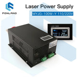 FONLAND MYJG-100W CO2 Laser Power Supply for Reci W2 T2 EFR Yongli CDWJ CO2 Laser Tube Engraving Cutting Machine With Display