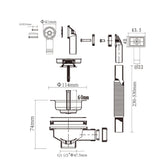 Talea Drainage Waste Kit 114MM Strainer for Kitchen Sink
