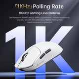 Attack Shark X8 SE Wireless Gaming Mouse | 55g Ultra-Light | 1KHz Wired/Wireless | PAW3311 25K DPI | Tri-Mode | 80M Clicks