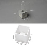 Silicone Resin Mold Hydroponic Plant Pot Plaster Molds Flower Arrangement Concrete Mold Desk Organizer Pen Holder Silicone Molds