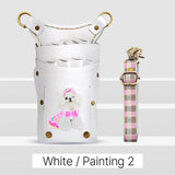 Fenice scissors storage bag,hold 8 scissors, 8 paintings, 6 colors cowhide,waist bag, pet beautician, barber's special waist bag