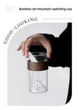 Japanese-style glass retro ethnic wind high temperature resistant Mount Fuji tea cup home snow mountain cup coffee cup