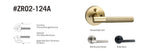 Viladepot Privacy Door Handle Knurled Handle Lever Bedroom Bathroom Passage Door Lock Reversible Keyless