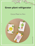 6Pcs/Set 3D Cute Succulent Plant Magnet Message Sticker for Kitchen Refrigerator Magnet Button Cactus decoration accessories