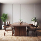 Hotel Restaurant Wooden Dining Table Set 8 Seater Solid Wood Dining Table