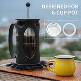 367A Efficient Coffee Maker Replacement Set With Gaskets Seals And Aluminium Filter