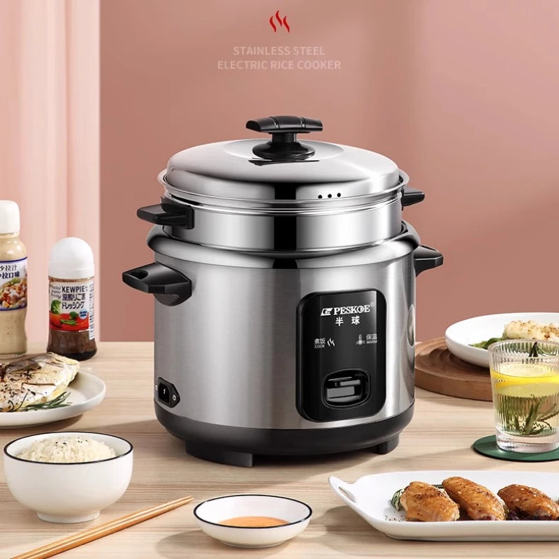 new style 316 stainless steel old-fashioned rice cooker household small cooking 1-2-3-4-6 people 5L porridge soup rice cooker