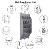 Multi-pockets Wall Storage Bag Large Over Door Hanging Shoe Organiser Behind Doors with 4 Metal Hooks Shoes Rack Storage Bags