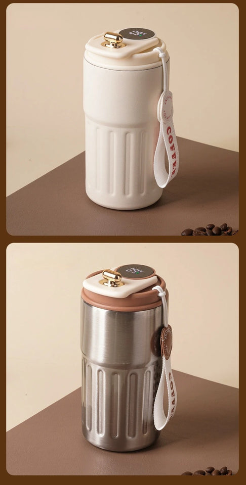 Smart Temp Display Stainless Steel Tumbler Thermal Mug Vacuum Insulated Coffee Cup Travel Thermos Cups Hot Water Bottle for Tea